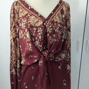 Free People Silky blouse XL